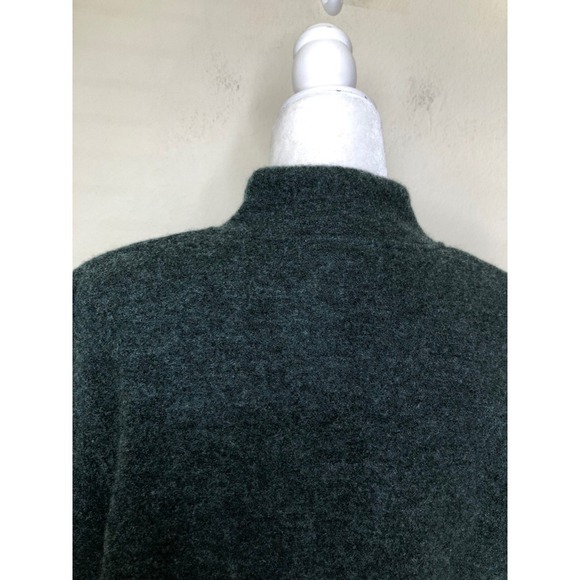 Talbots Wool Zip Front Jacket Coat Green Medium Womens Career Classic - Picture 15 of 16